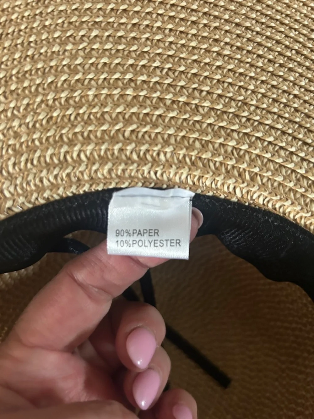 Vintage Wide Brim Straw Hat with Braided Trim - Picture 4 of 8
